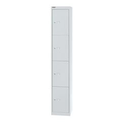 OFFICE Schließfachsystem, Tiefe 305 mm, 4 Fächer, verkehrsweiß.