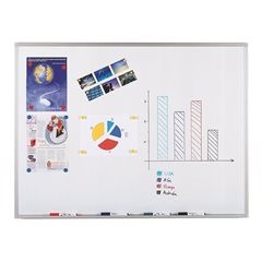 Whiteboard, Stahlblech, emailliert, BxH 1500 x 1000 mm.