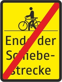 Ende der Schiebestrecke