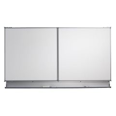 Wand-Klapptafel, Stahlblech, emailliert, BxH 2400 x 900 mm.