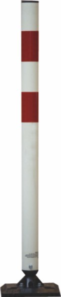 TS KICKBACK WEISS flexibler und überfahrbarer Poller, Höhe 900mm, dm 60mm, Lieferung ohne Grundplatt