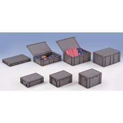 Euronorm-Behälter, Volumen 12 l, LxBxH 600 x 400 x 84 mm, ab 10 Stück.