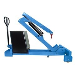 Gegengewichtskran, Tragfähigkeit max. 250 kg, Hydraulik-Pumpe doppelt wirkend.