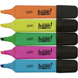 Textmarker, hype, Keilspitze, 2 - 5 mm, Schreibf.: 5er sortiert