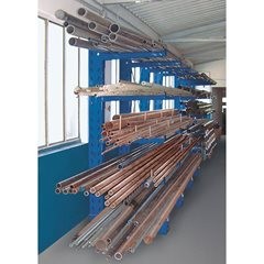Kragarmregal-Ständer, Profilbreite x Tiefe 100 x 200 mm, Ständerhöhe 2500 mm, li
