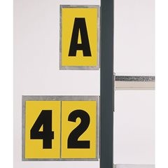 Alu-Leittafel, H 260 mm, B 167 mm, einfach, für 1 Schriftzeichen.