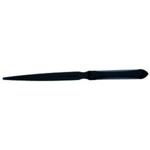 Brieföffner, L: 21,5 cm, Klinge: gerade, Griff mit: gummiert, nickel