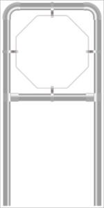 Rohrrahmen C1. 960x960 mm