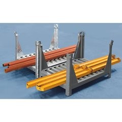 Langgutgestell mit 4 Eckpfosten, LxB 1200 x 800 mm, verzinkt.