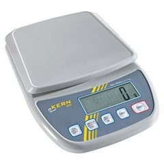 Kompaktwaage, für Schul- und Lehrbetrieb, Wägebereich bis 6 kg, Ablesbarkeit 1 g, Wägeplatte 175 x 1