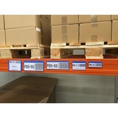 Etikettentaschen, VE 50 Stk, mit Magnetstreifen, BxH 220 x 105 mm, 1/3 DIN A4, blau.