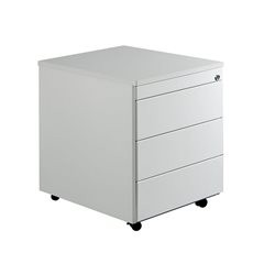 Schubladencontainer mit Rollen, HxT 579 x 600 mm, Kunststoffplatte, 3 Schubladen, lichtgrau / lichtg