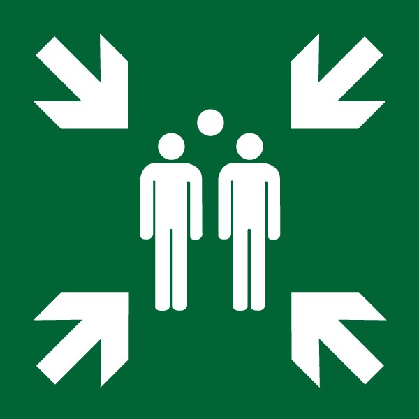 Sammelstellen-Aufkleber 200x200mm