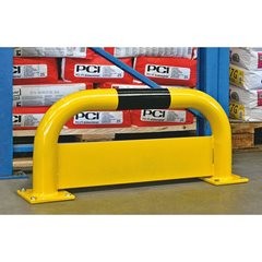 Rammschutzbügel mit Unterfahrschutz, Ø 76 mm, Innenbereich, HxB 350 x 1000 mm, Unterfahrschutz 150 m