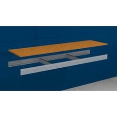 Zusatzfachebene, mit Traversen und Spanplatte, BxT 1500 x 400 mm.
