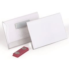 Namensschild mit Magnet aus Hartfolie, HxB 54 x 90 mm, VE 25 Stk.