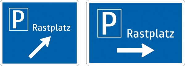 Rastplatz Ausfahrtswegweiser | Alform Ausführung