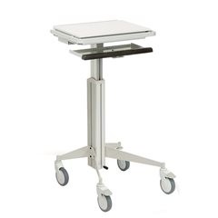 Mobile Arbeitsstation, hellgrau, LxH 590 x 940 mm.
