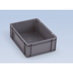 Euro-Format-Stapelbehälter, Wände und Boden geschlossen, LxBxH 300 x 200 x 75 mm, grün, VE 5 Stk.