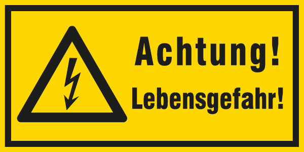 LEMAX Hinweisschild "Vorsicht! Absturzgefahr" | 200x300 Mm Alu Geprägt | Gelb/schwarz, 4-fach Gelocht