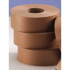 Nassklebeband, einfache Ausführung, VE 12 Rollen, braun, Bandbreite 60 mm.