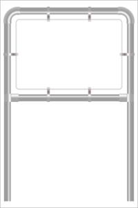 Rohrrahmen E4. 960x630 mm