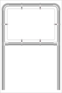 Rohrrahmen E4. 960x630 mm