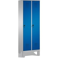EVOLO Aufbewahrungsschrank, mit Füßen, 2 Abteile, Abteilbreite 300 mm, mit 8 Fac