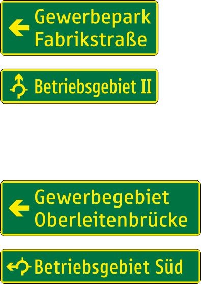 §53/13 Wegweiser| zweizeilig flache Ausführung