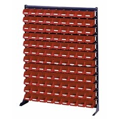 Kleinteileregal, Breite 1020 mm, ohne Sichtlagerkästen, HxT 1320 x 200 mm.