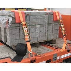 Zurrgurt, Standardratsche mit Spitzhaken, max. Tragfähigkeit 2000 kg, VE 2 Stk, Länge 6000 mm, ab 3