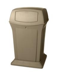 Abfallbehälter (PE), feuerhemmend, Volumen 170 l, BxHxT 632 x 1054 x 632 mm, bei
