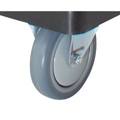 Kunststoff-Plattformwagen, 1 Schiebebügel, klappbar, Tragfähigkeit 280 kg.