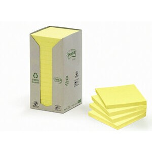 Haftnotiz RC, 76 x 76 mm, gelb, 100 Blatt