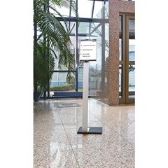 Bodenaufsteller mit Infotafel, aus Aluminium, DIN A3, BxH 297 x 420 mm.