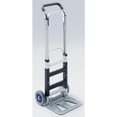 Aluminium-Sackkarre KOMPAKT, platzsparend einklappbar, Tragfähigkeit 120 kg, ab 2 Stk.