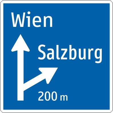 Vorwegweiser Rampe | Alform Ausführung