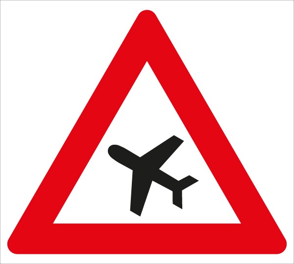 §50/10c Flugbetrieb | flaches Verkehrszeichen