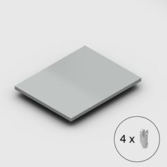 Fachboden für Lager-Steckregal, Breite 1000 mm, verzinkt, Tiefe 800 mm.