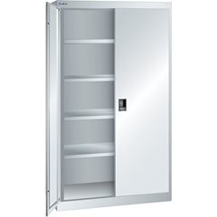 Schwerlastschrank, 4 Fachböden, lichtgrau.