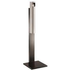 Standascher, Stahlblech, HxBxT 1250 x 310 x 310 mm, silber.