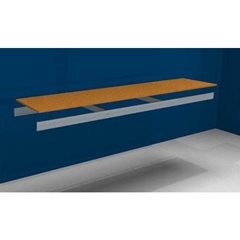 Zusatzfachebene, mit Traversen und Spanplatte, BxT 2250 (2 x 1125 mm) x 500 mm.