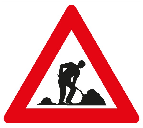 §50/9 Baustelle | flaches Verkehrszeichen