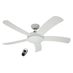 Deckenventilator FALCETTO, mit Fernbedienung, Lack weiß.