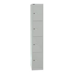 OFFICE Schließfachsystem, Tiefe 457 mm, 4 Fächer, lichtgrau.