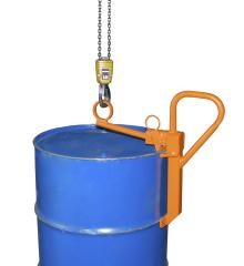 Fassklemme, für stehende 200-l-Stahl-Spundfässer, orange.