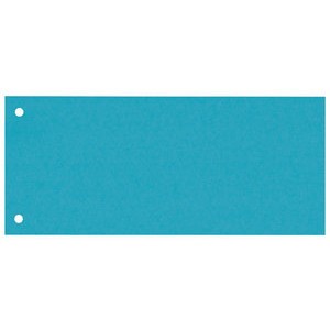 Trennstreifen, Karton, 180 g/m², gelocht, 24 x 10 cm, hellblau