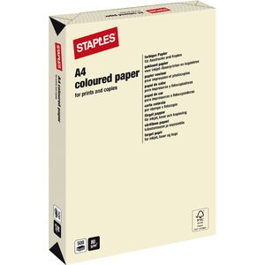 Multifunktionspapier, A4, 80 g/m², ivory / sand, pastell