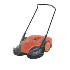 Kehrmaschine, Turbo-Kehrsystem mit einseitigen Seitenrollen, Modell 477.