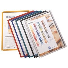 Klarsichttafel mit Profilrahmen, für DIN A4, VE 10 Stk, schwarz.
